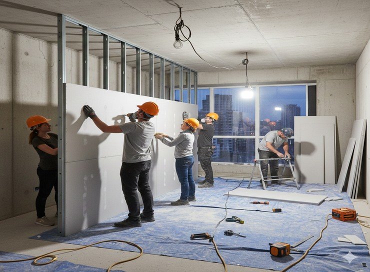 Tabiquería en Drywall - ASCENDI